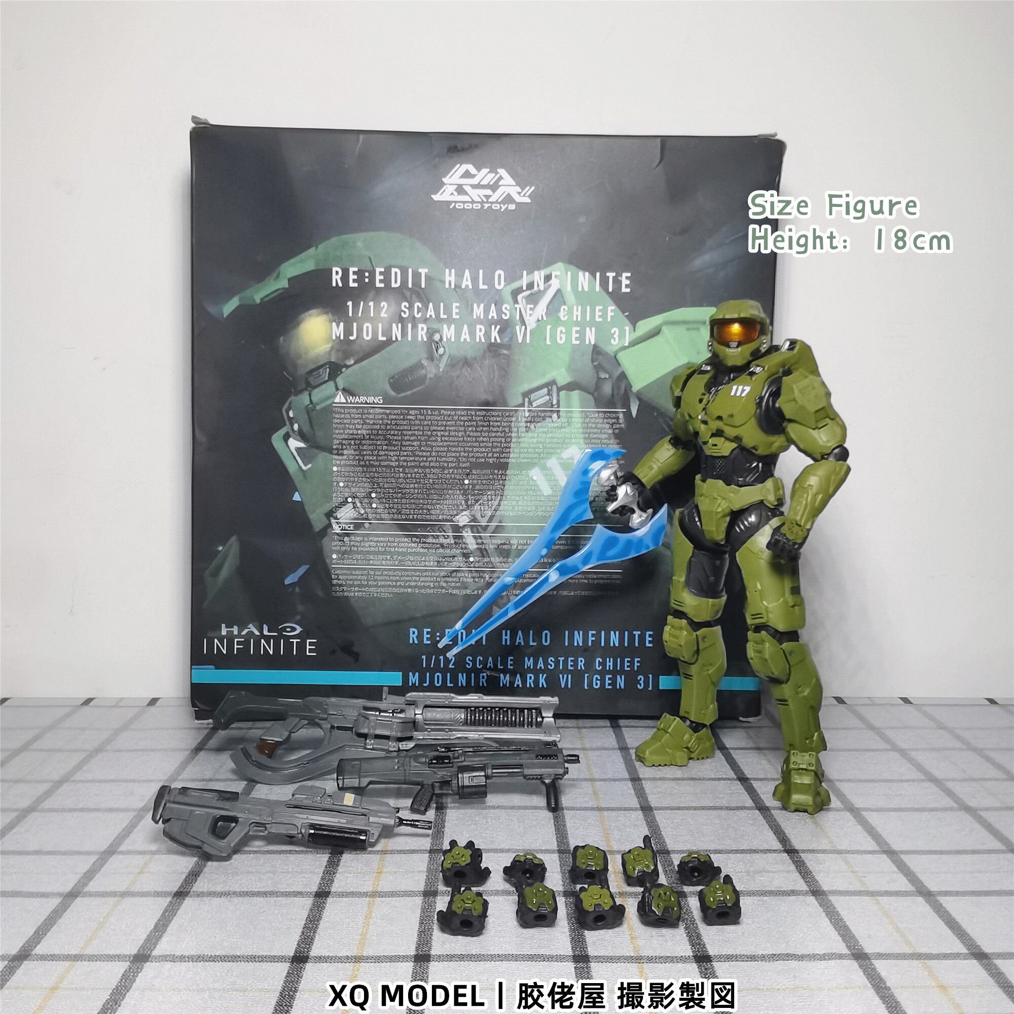 士官长系列:千值练 国产ko 光环5 光晕无限 halo 可动模型手办