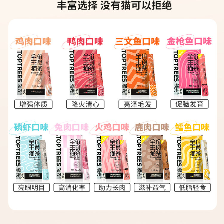 领先猫条主食幼猫咪营养增肥湿粮包成猫湿粮无谷全价零食猫罐整盒