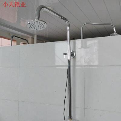 学校花洒套装淋浴澡堂浴池混水阀简易洗浴暗装明装顶喷公共大众.