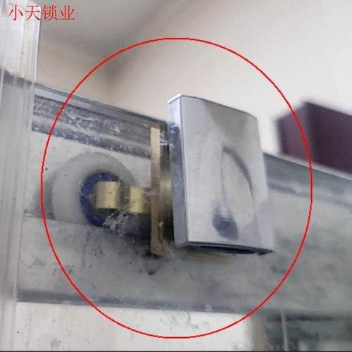 圆弧淋浴房滑轮不锈钢卫生间老式浴室门吊滑轮摇摆转动双轮上下.