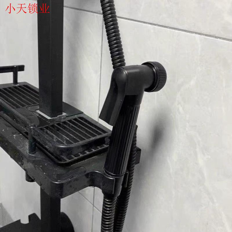 妇洗器套装冲洗器高压全铜水龙头淋浴花洒卫生间软管厕所黑色水.