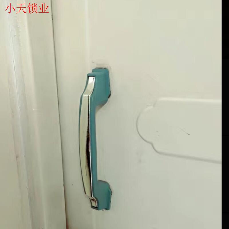 塑料外装门铸诚防盗门锁把十字锁把门把手送螺丝金属大门铸成老.