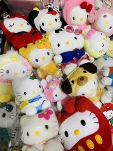 中古 hello kitty老料动物变装毛绒玩偶 花妖 天使 地域限定 兔子