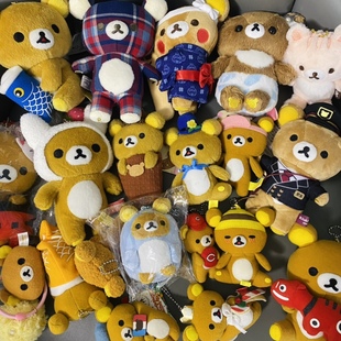 中古 轻松熊熊哥挂件 熊弟 兔子草莓 格纹 列车长海洋水族馆