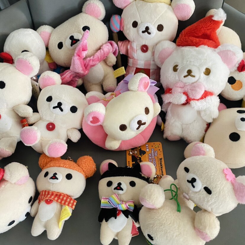 中古 轻松熊 熊妹 寿司挂件 趴姿西瓜 围巾 限定心型圈趴趴造型