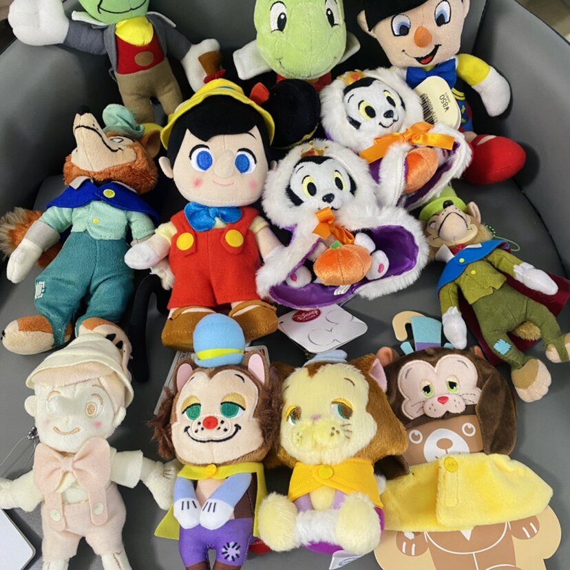 皮诺曹骨架公仔 异色挂件 约翰狐狸 木偶奇遇记坏猫坐坐 着替图片