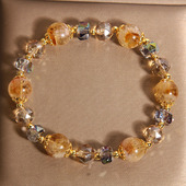 天然黄塔晶串珠水晶手链女轻奢小众招财转运黄水晶手串送闺蜜礼物