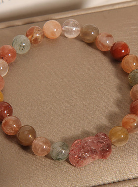 天然福禄寿水晶手链女貔貅手串