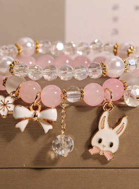 夏季小清新可爱兔子女童手链手串