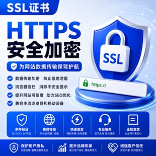 SSL证书https通配符SSL签发泛解析认证通配证书加锁加密申请访问