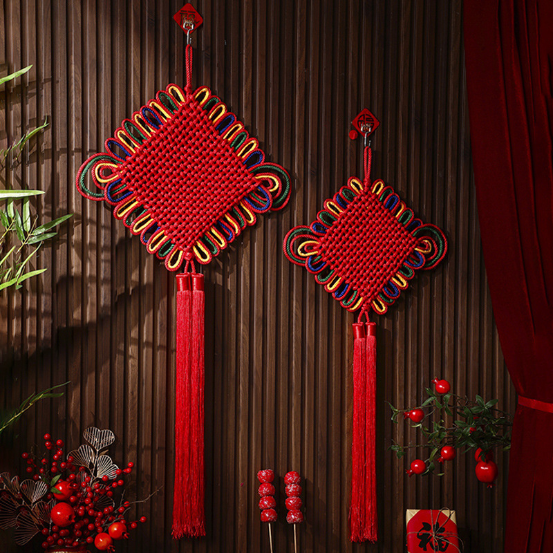 新年中国结2026马年新款春节客厅玄关福字绳线结过年喜庆装饰批发