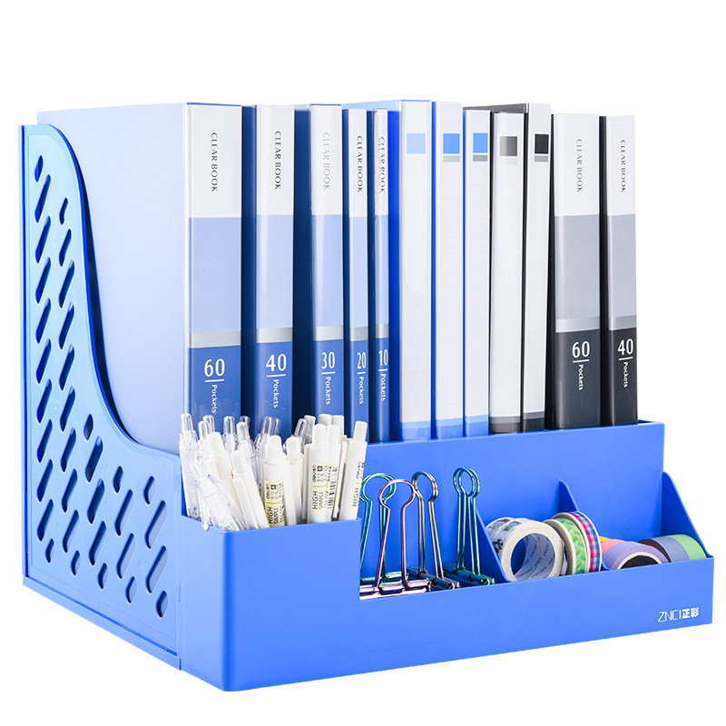 正彩加厚文件架资料框收纳盒书立架办公用品档案筐文件夹子多层学生用桌面塑料书架简易桌上文件框资料架粉色,文具电教/文化用品/商务用品,文件座/文件架/文件框,淘宝优惠券,粉丝福利购,淘宝优惠卷