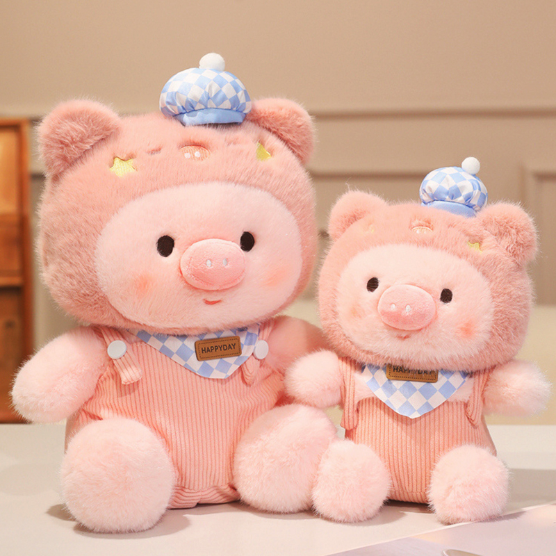 超软羽绒棉小猪玩偶睡觉抱枕女生