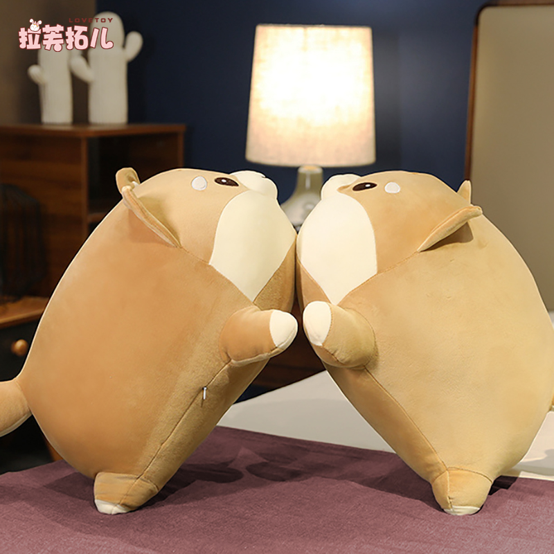 可爱小狗公仔狗狗玩偶抱枕女生睡觉娃娃大号柴犬毛绒玩具生日礼物