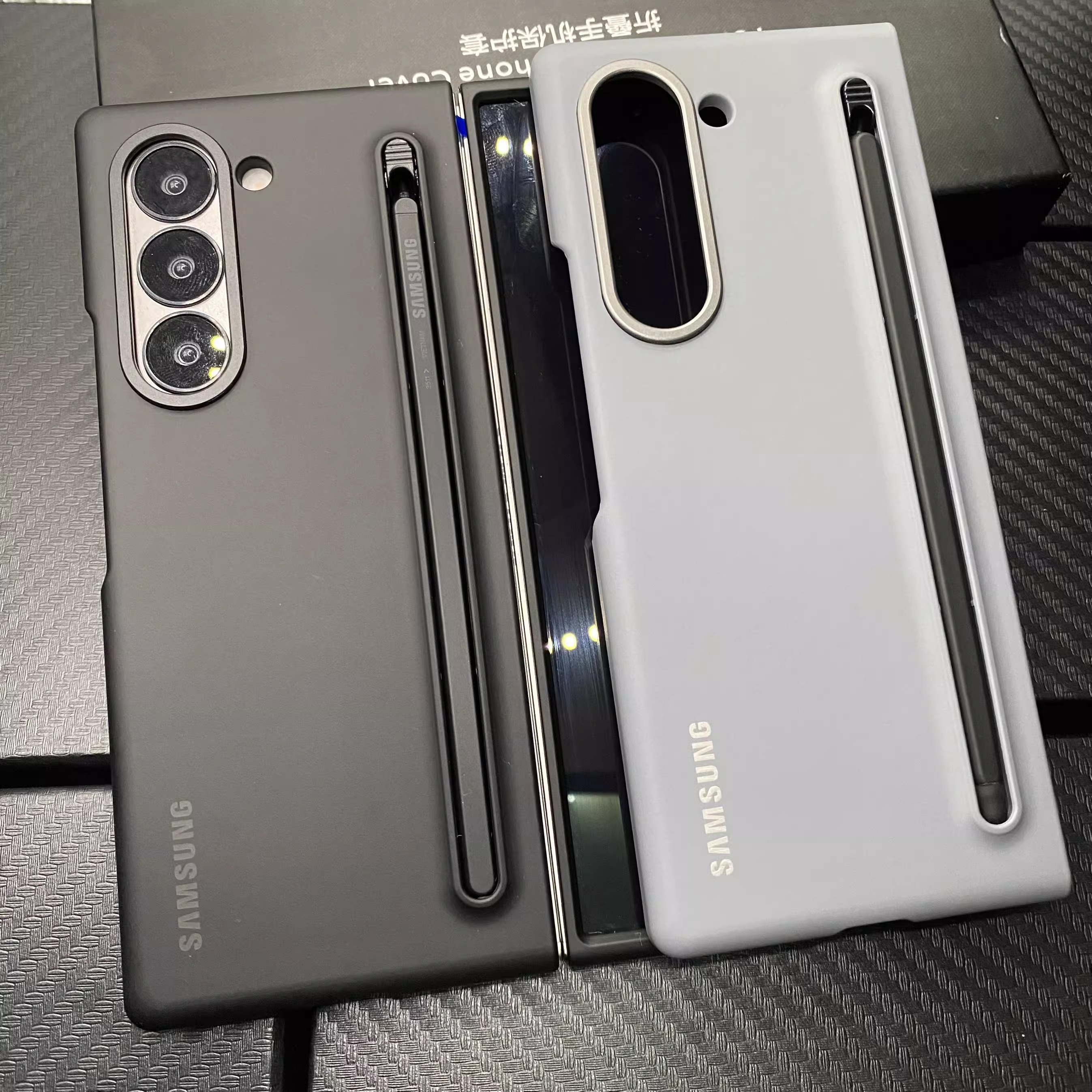 三星ZFold6手机壳官方原装同款Fold5带Spen纤巧笔防摔简约高档三星fold6 W24 ZFold3 ZFold4 w23 w22