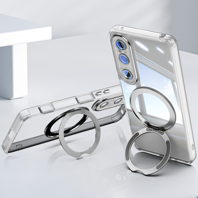 新款360°磁吸旋转支架适用索尼Xperia1 VII手机壳Xperia 1VI创意支架Xperia10 VI透明防摔保护套第七代x1mvi