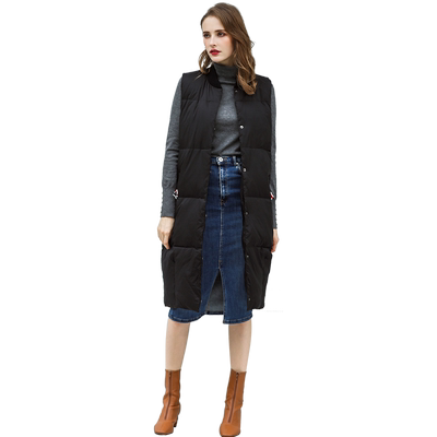 迪欧达中长款羽绒马甲