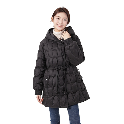 迪欧达中长款鸭绒羽绒服