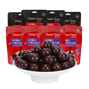 【梁丰旗舰店】麦芽脆心纯脂麦丽素38g*8包牛奶巧克力散装批发