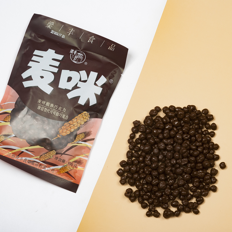 梁丰牛奶夹心100g代可可脂巧克力