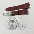 Silver Shell + Brown Belt + Silver Nails + Silver Needle