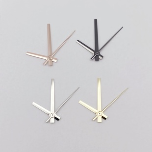 手表改装配件实心指针日志表针无夜光简约表针适装NH35/NH36机芯