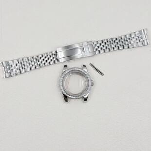 NH35镶钻表壳36/39MM日志316L表壳可微调表带蓝宝石适NH36/35机芯