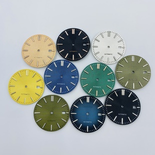 手表表盘31.8MM表盘条钉绿夜光AP农家橡树表盘适配NH35 NH36机芯