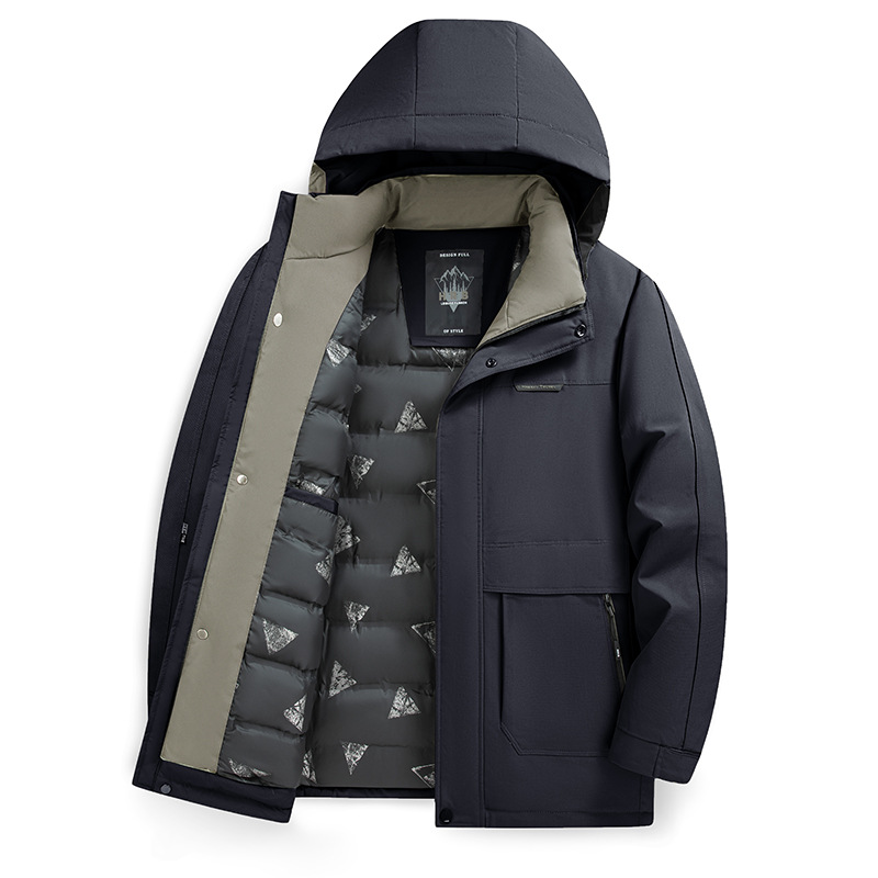 中老年男士新款加棉加厚棉衣外套2025新款保暖秋冬季爸爸装外套