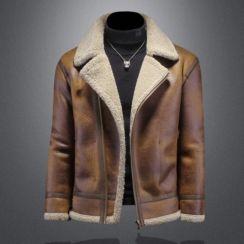 镂空 2025年冬季新款皮毛一体休闲夹克外套D209A-PT587-P245