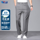 西裤 中年直通宽松商务高弹力直通裤 2026夏季 休闲裤 子 冰丝薄款 男式