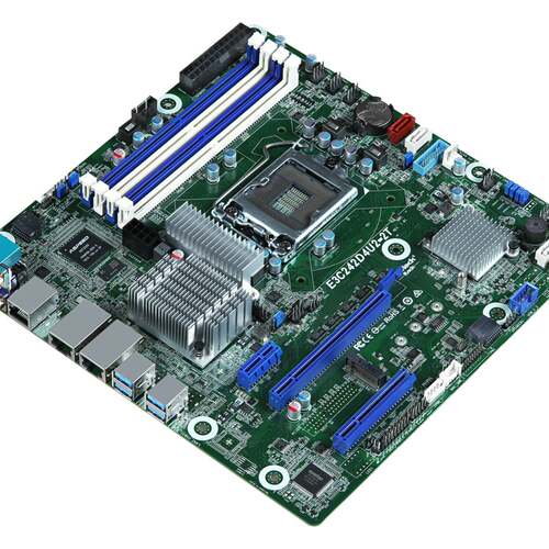 可议价永擎主板E3C242D4U2-2T，ipmi，x550万兆双