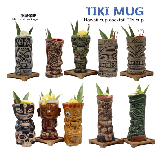 碧唯斯 TIKI提基鸡尾酒杯 夏威夷tiki鸡尾酒杯tiki陶瓷杯Tiki Mug