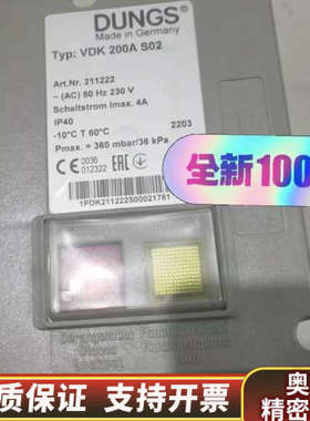 DUNGS冬斯VDK200A S02检漏.询价