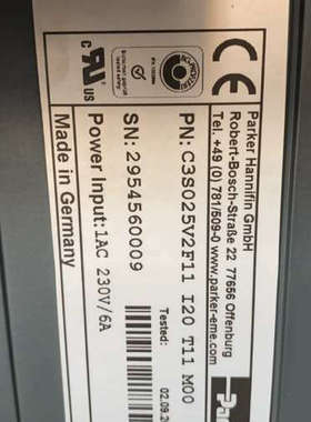 parker compax3伺服驱动器 parker com.询价