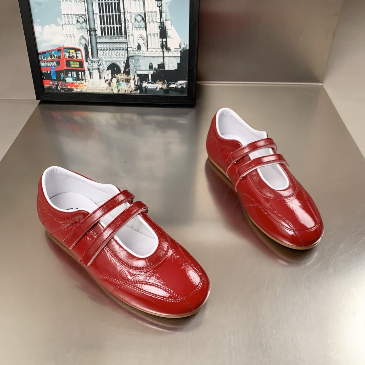 真皮魔术贴平底芭蕾鞋女2026春季新款玛丽珍鞋百搭软底休闲单鞋潮,女鞋,时尚芭蕾鞋,淘宝优惠券,粉丝福利购,淘宝优惠卷