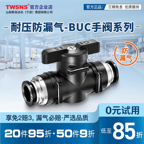 TWSANS手阀开关快速接头BUC