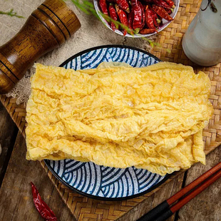 油炸腐竹大片商用炸豆腐皮火锅食材豆制品广西螺蛳粉专用净重10