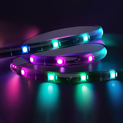 yeelight智能幻彩LED灯带变色氛围硅胶软灯条RGB电竞彩光