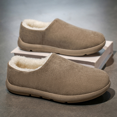 加绒勃肯鞋男厚底全包保暖防滑