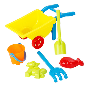 儿童宝宝女孩沙滩玩具推车男孩海边玩沙挖沙玩具套装铲子和桶工具