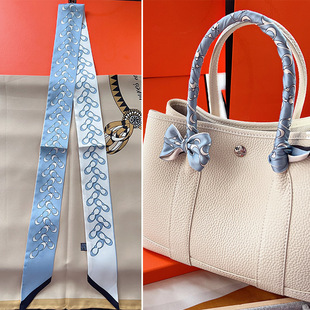丝巾绑包手柄绑带明星同款丝巾穿搭装饰发带包包丝巾绑包丝带潮流