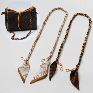 丝巾链条包带包改造配件夏天斜挎小包替换背包带子适用于lv单肩带