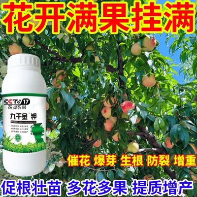 花开满果挂满寒抗冻保花保果九千金钾催产爆芽增收叶面肥绿叶生根