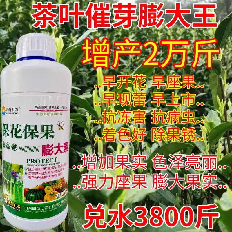 茶叶膨大素三控嫩壮叶面肥增粗剂膨大剂控旺防裂防病虫害专用农药
