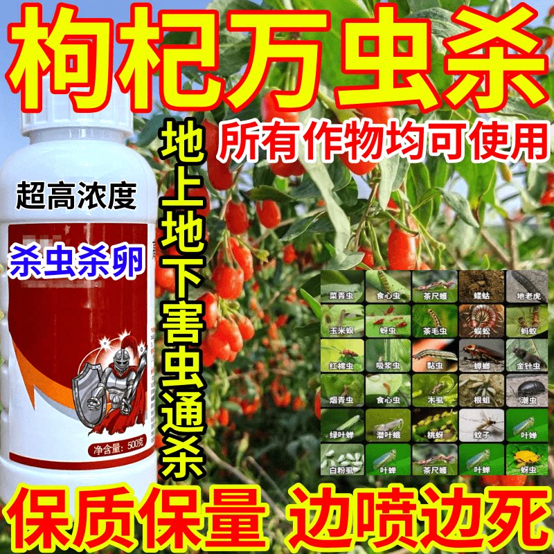 枸杞万虫杀品农药蚜虫蓟马腻虫跳甲蚧壳虫果树蔬菜花卉通用杀虫剂