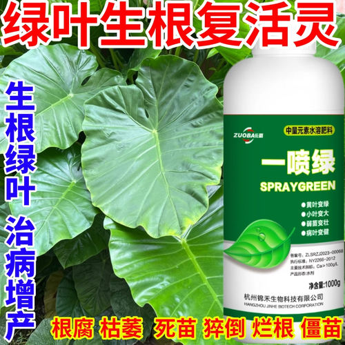 绿叶生根复活灵小叶卷叶落叶茶叶水果蔬菜经济作物通用营养叶面肥