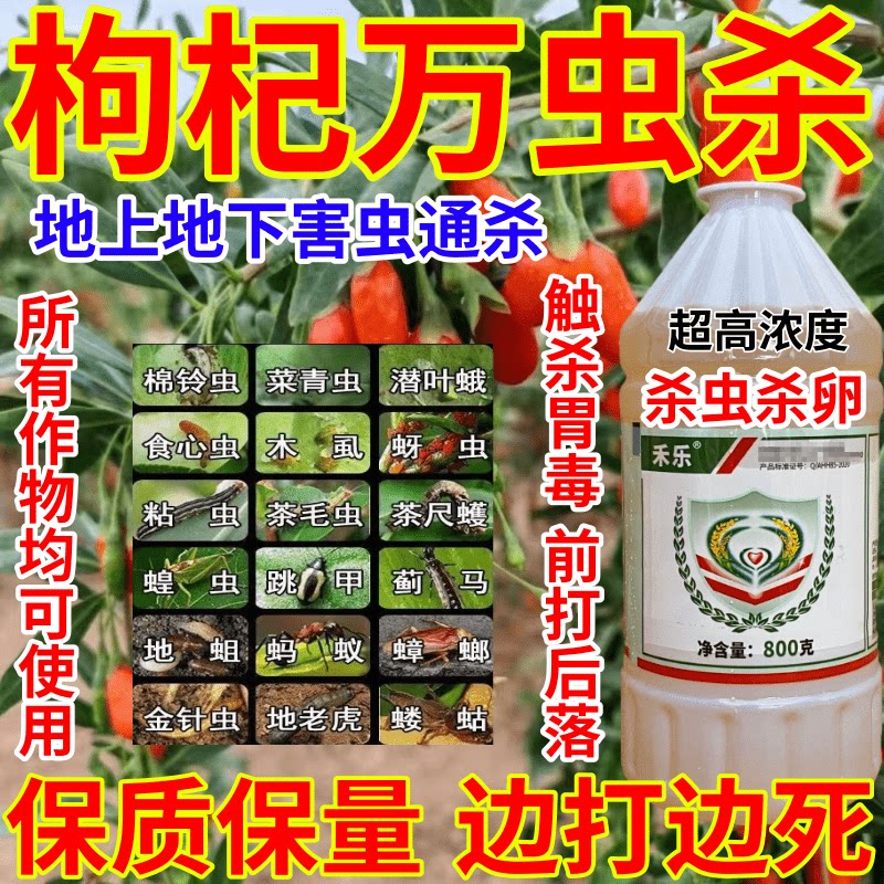 枸杞万虫杀心虫地上地下害虫百虫杀果树蔬菜花卉农药杀虫剂红蜘蛛