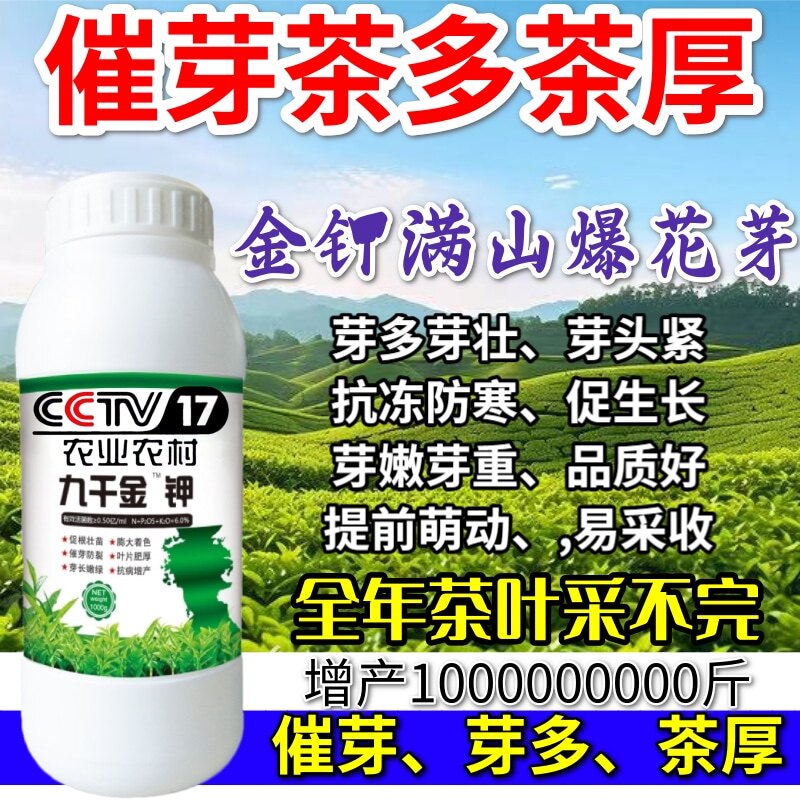 催芽茶多茶厚九百金钾九千金钾叶面肥茶树春芽剂催芽抗菌专用肥料