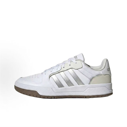 adidas ENTRAP 复古潮流 低帮 运动 休闲 板鞋 男女 白银色JP9959